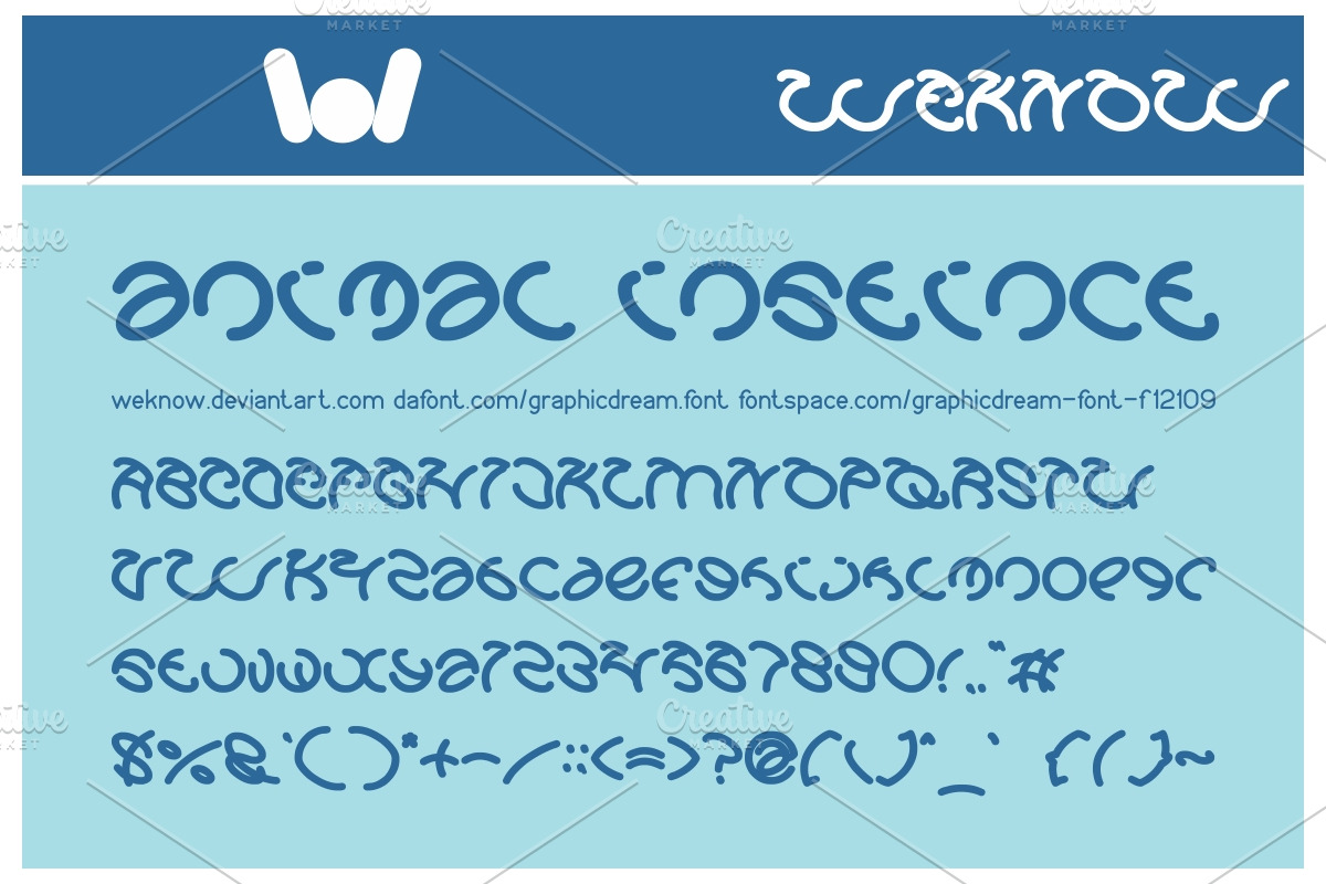 Graphic Dream font preview 2