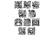Celtic heron, stork and crane birds, a Pattern Graphic by Vector Tradition (Thumbnail 1 of 3)