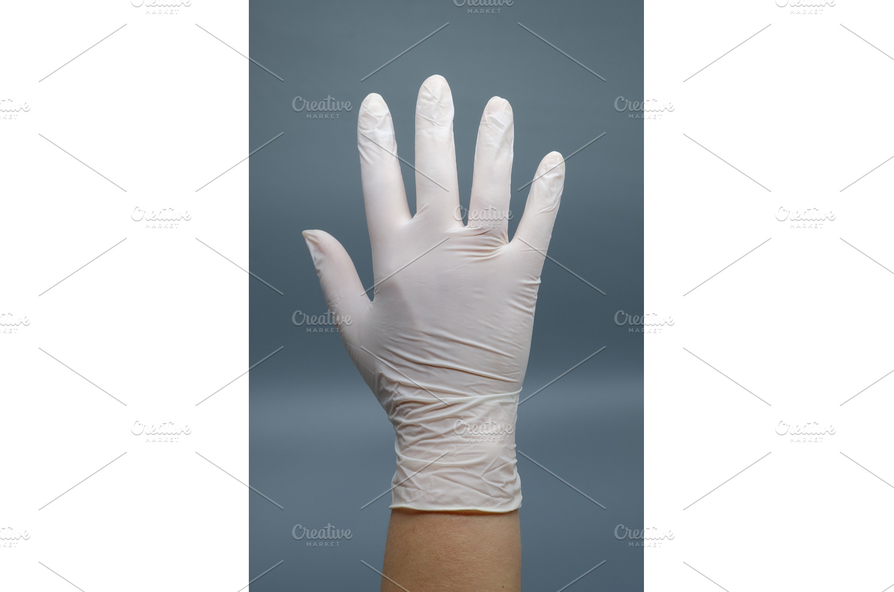 White nitrile medical glove on a, a Health & Medical Photo by Rohan Photography