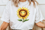 Watercolor Summer Sunflower Clipart, an Illustration by Pixels.Craft (Thumbnail 6 of 7)
