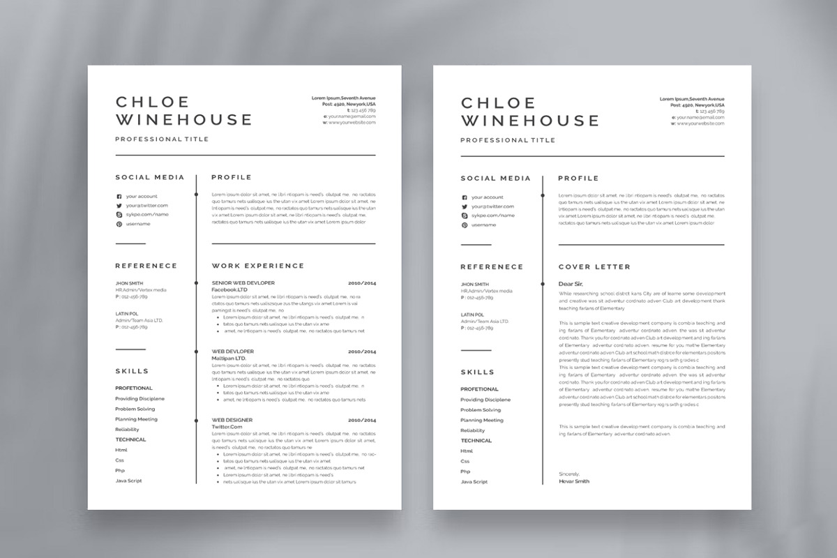 ATS Resume For Google Docs And Word, a Resume Template by Blackcloud_Creations (Photo 3 of 6)