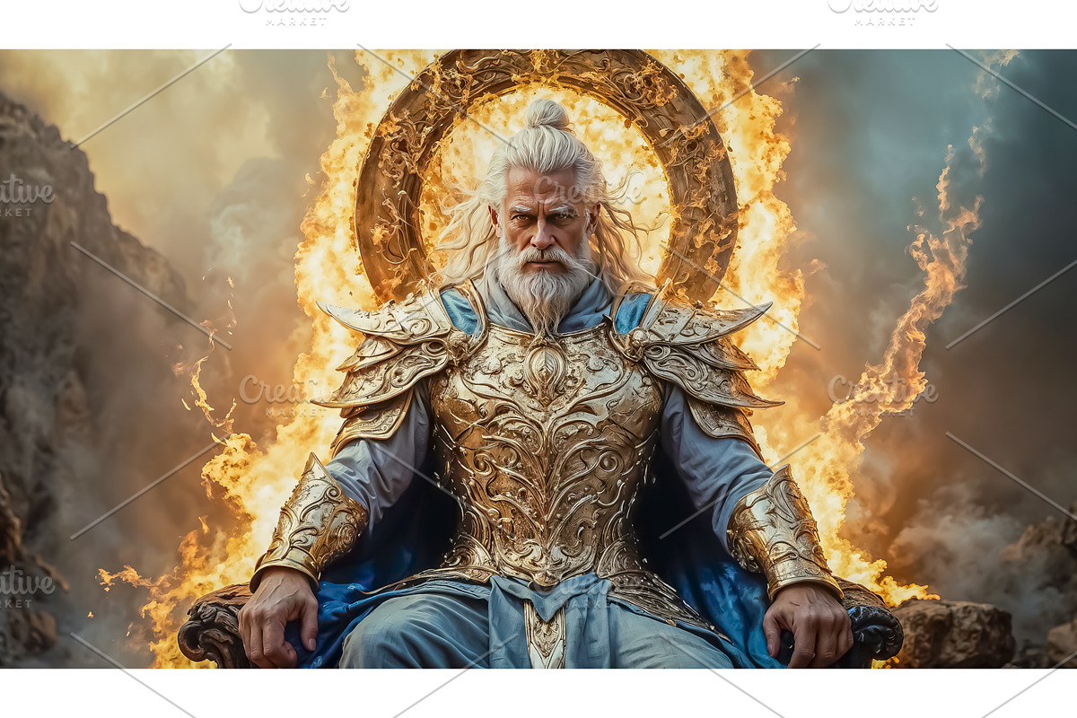The great and beautiful god Zeus, a Graphic by TatsianaSalauyova