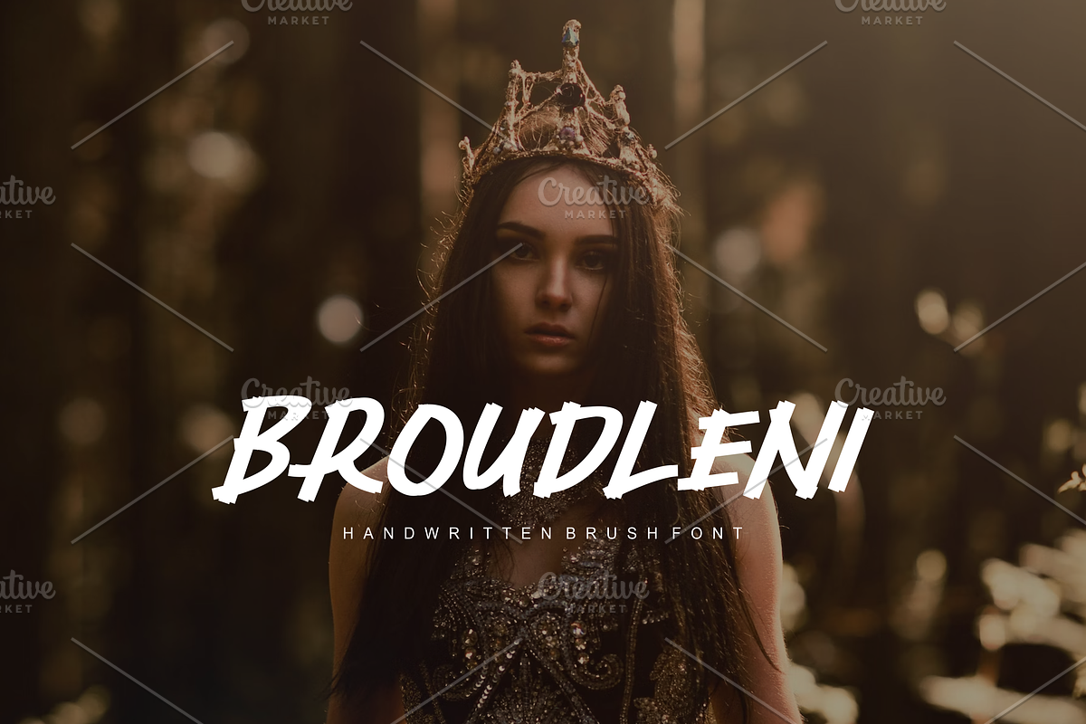 Broudleni - Font, a Handwritten Font by artchiles_design (Photo 1 of 5)
