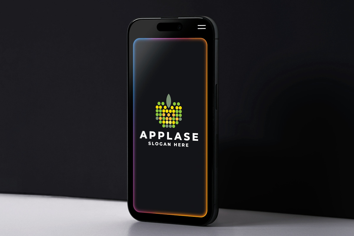 Colorful Pixel Dot Apple Logo, a Branding & Logo Template by Design_Planet (Photo 3 of 3)