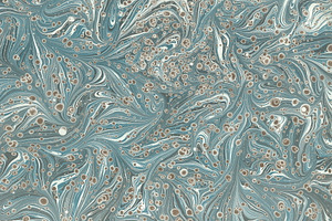 2 Hand Marbled Papers Fantasy