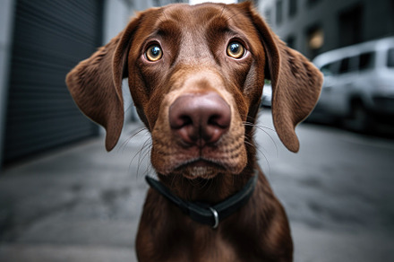 Dog Day Card. Generative AI