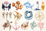 Minimalist Sea Sublimation Clipart, an Illustration by Dream Creation (Thumbnail 3 of 4)