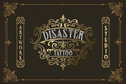 Tattoo Beast + Decorative, a Blackletter Font by dansdesign (Thumbnail 2 of 7)