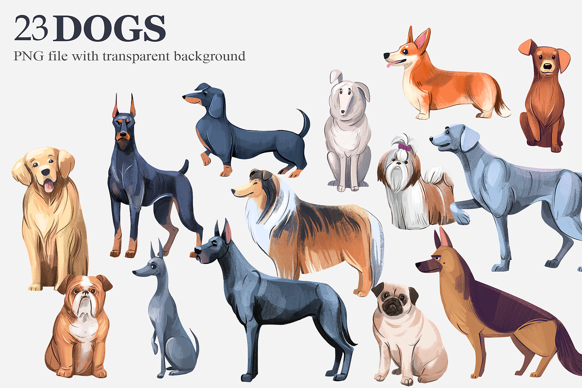 Dogs. Png clipart, an Animal Illustration by Aksol (Photo 2 of 3)