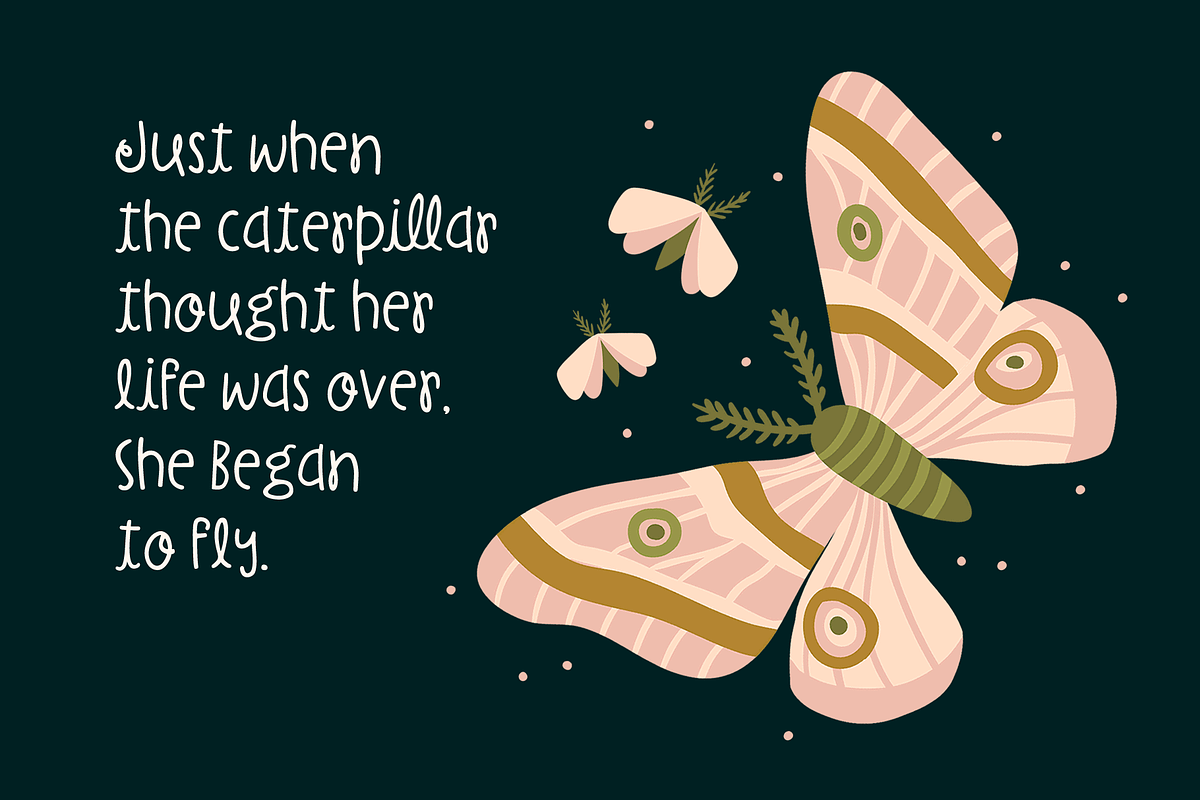 BellaNotte Font, a Sans Serif Font by Denise Chandler (Photo 6 of 7)