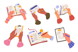Set of vector planner or reminder, an Object Illustration by Elegant Solution