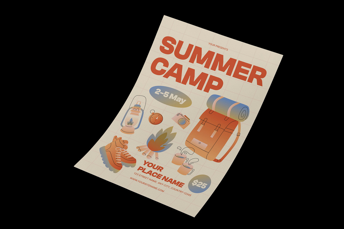 Summer Camp Flyer, a Flyer Template by Neermana (Photo 2 of 4)