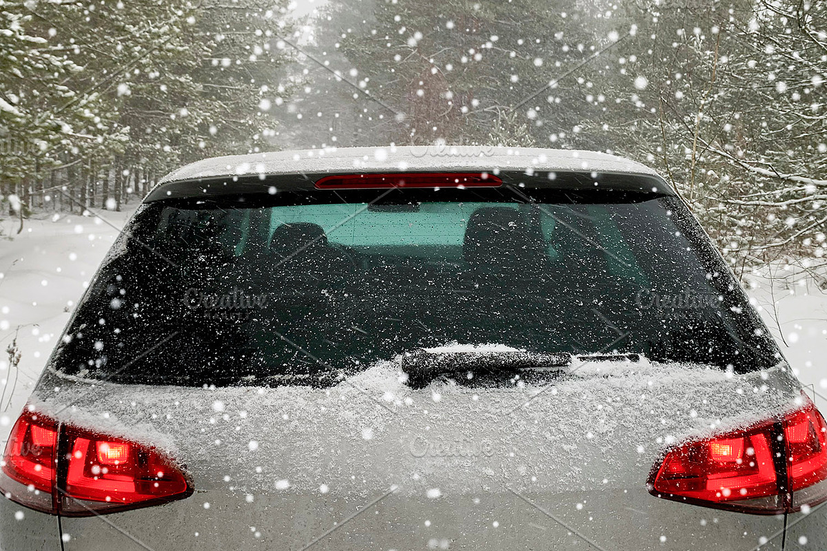 Car Window Mockups | Winter Mockup, a Templates & Theme by VetalStock (Photo 3 of 5)