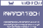 MirrorTech font, a Font by weknow (Thumbnail 1 of 8)