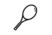 Tennis Racket Icon Silhouette Bundle, an Illustration by Designs_River (Thumbnail 49 of 51)