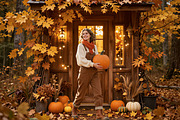 30 Autumn Bokeh Digital Backdrops, a Background Graphic by 3Motional (Thumbnail 2 of 18)
