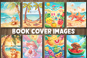 Bold And Easy Cute Summer Coloring, a Seasonal Illustration by Design Station (Thumbnail 3 of 5)