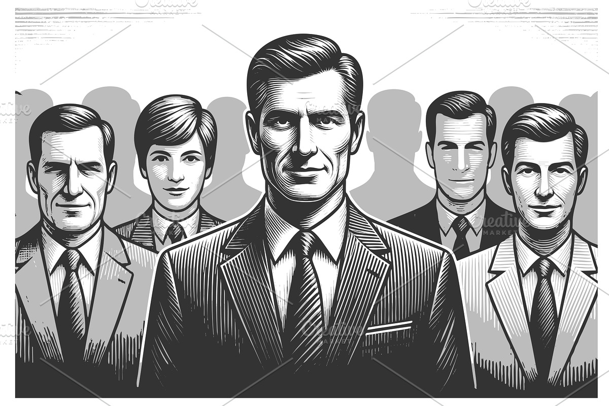 Business leader standing out, a Person Illustration by AlexArt