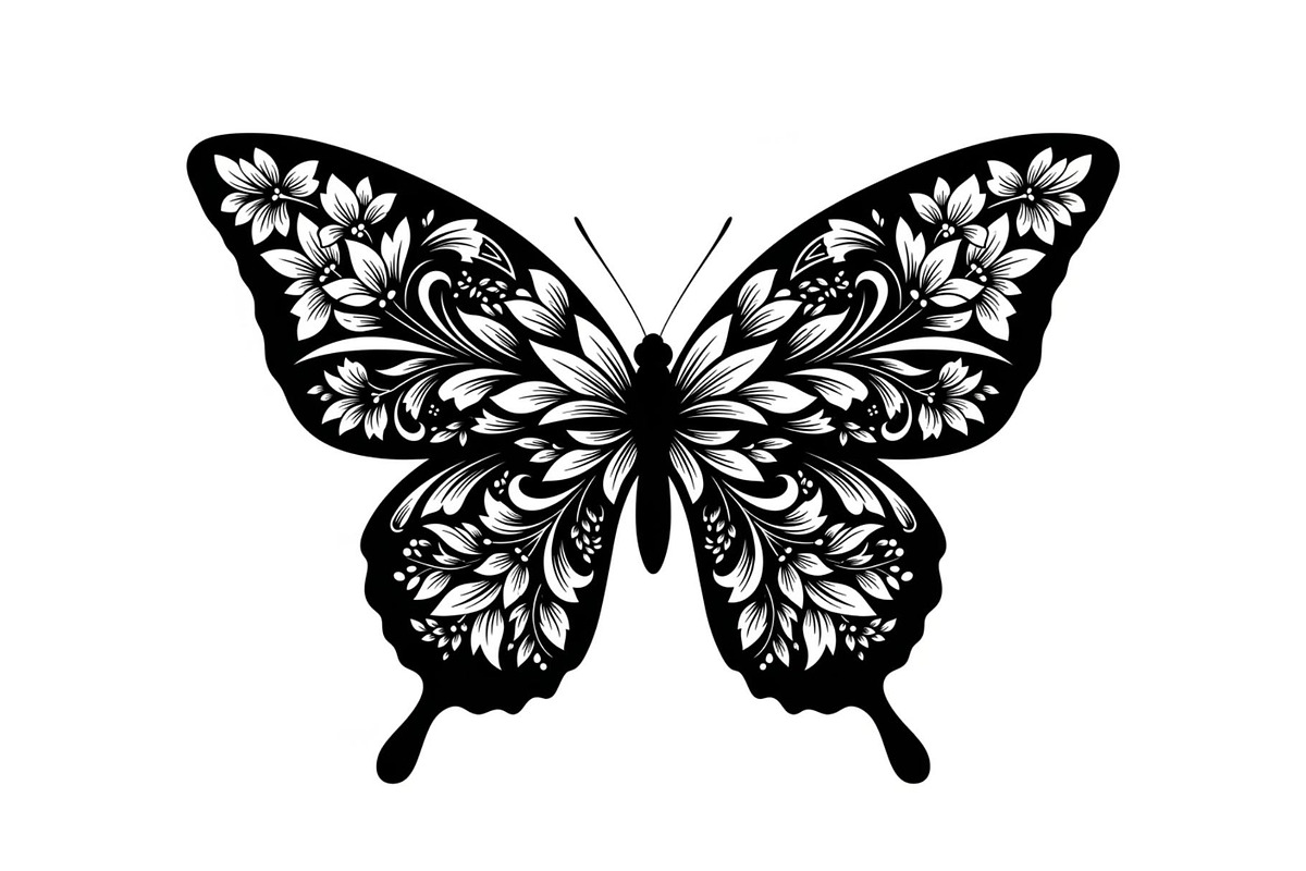 Butterfly Silhouette SVG Bundle, an Illustration by Gaye Art (Photo 18 of 31)