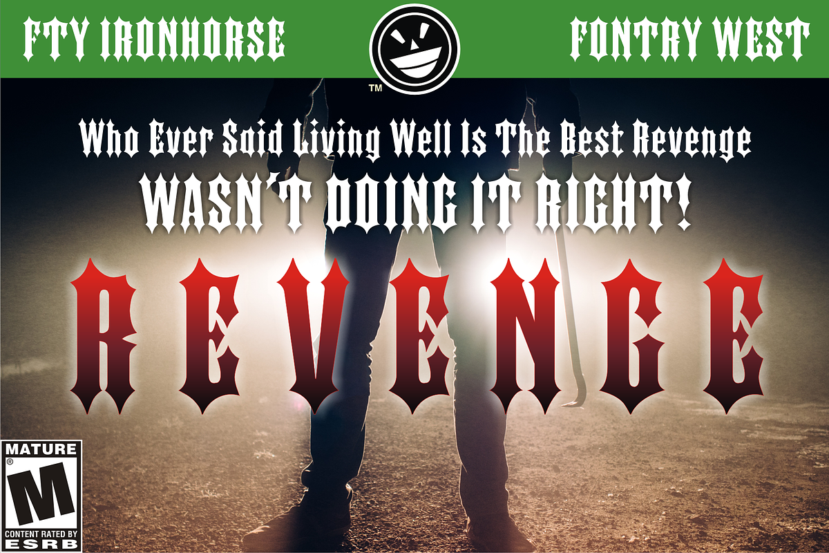FTY Ironhorse & FTY Ironrider, a Font by Fontry West (Photo 7 of 10)