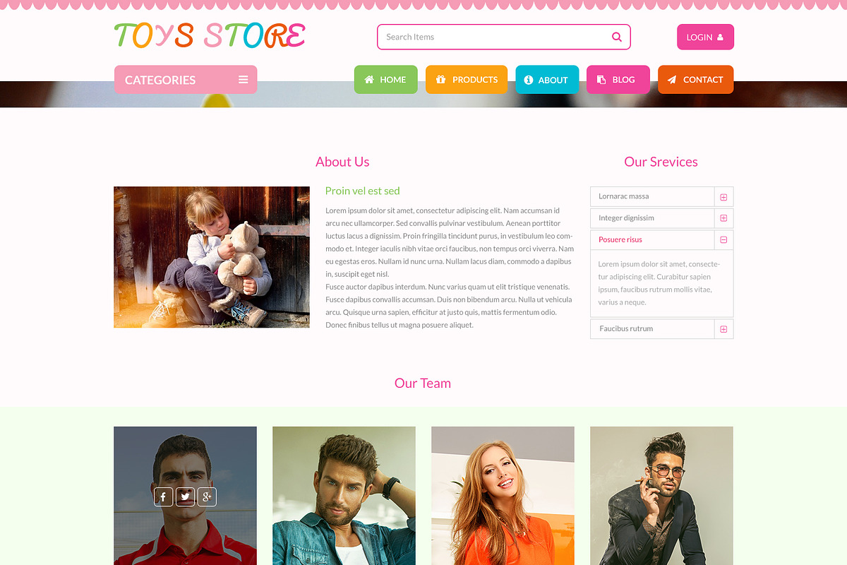 Toy Store PSD Website Template, a Websites & App Template by WebbyTemplates (Photo 16 of 17)