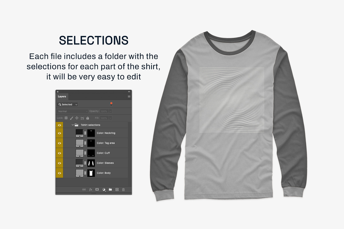 Bella Canvas Longsleeve Mockups, a Shirt Mockup by GraphicHero (Photo 6 of 9)