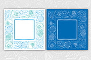Sea shells patterns set, a Decorative Illustration by Vector beauty (Thumbnail 6 of 7)