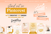 Boho Pinterest Pin Templates Canva, a Social Media Template by Design Pixie (Thumbnail 5 of 6)