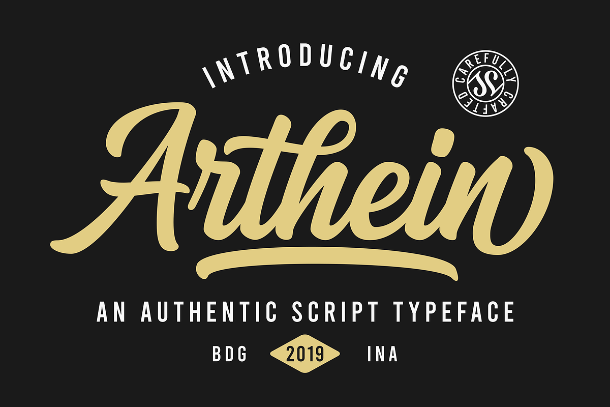 Arthein - Bold Script, a Script Font by Sibelumpagi Studio (Photo 15 of 15)