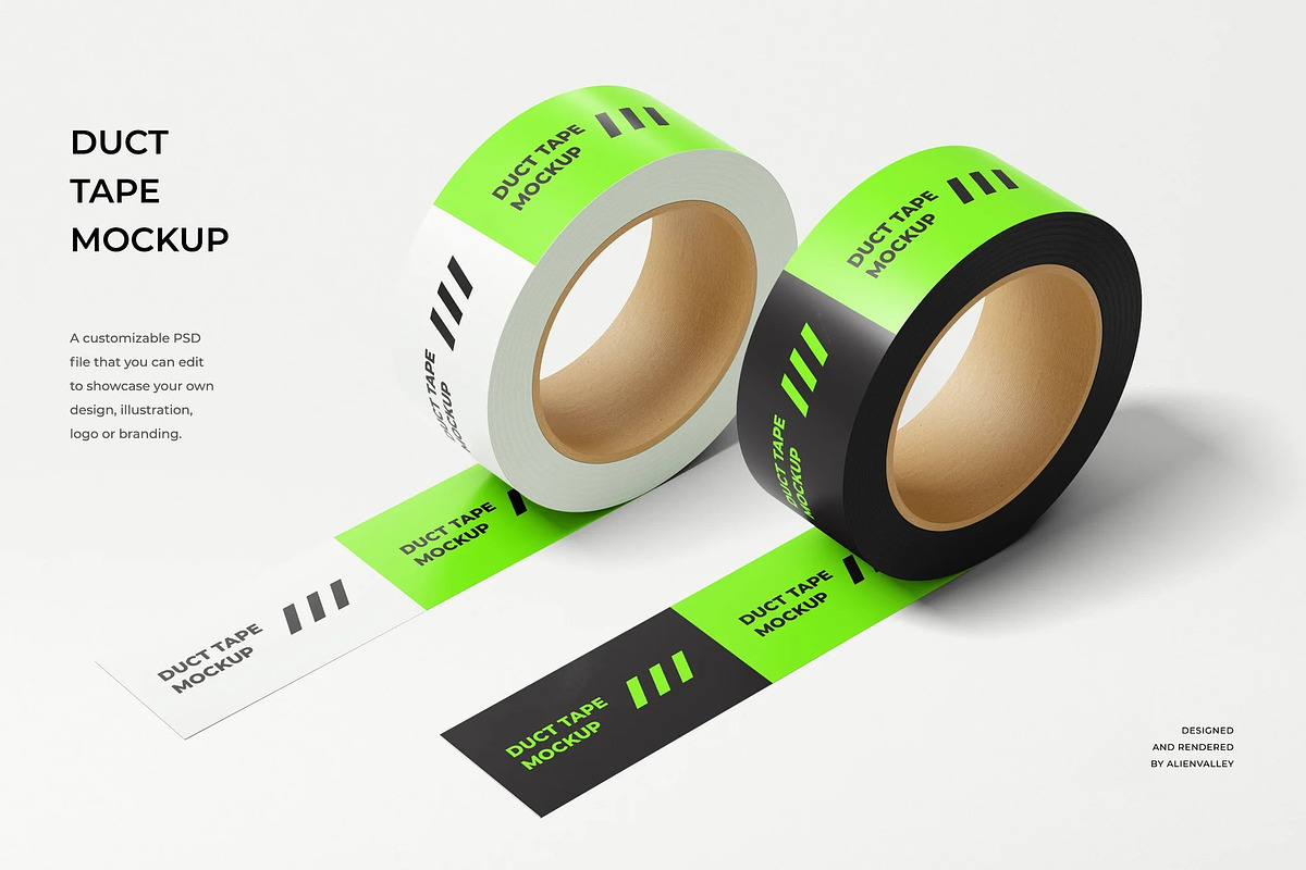 Duct Tape Mockup, a Packaging Mockup by zpackcreative (Photo 1 of 5)