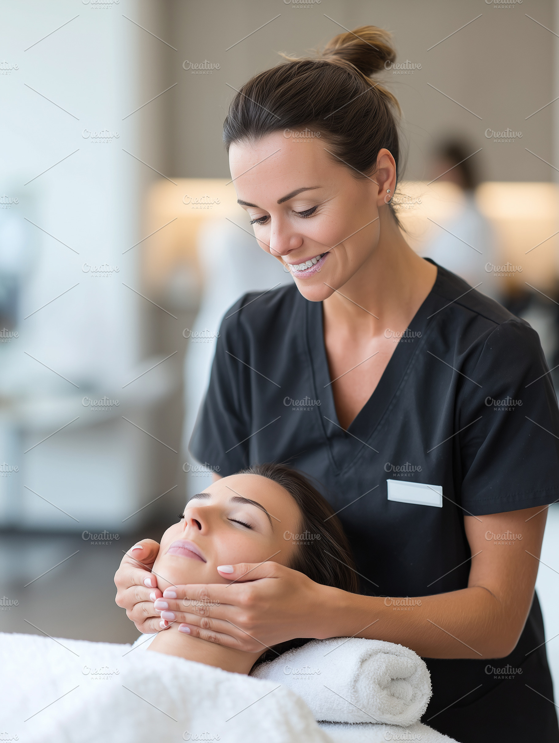 Professional beautician giving relax, a Beauty & Fashion Photo by MistyDay