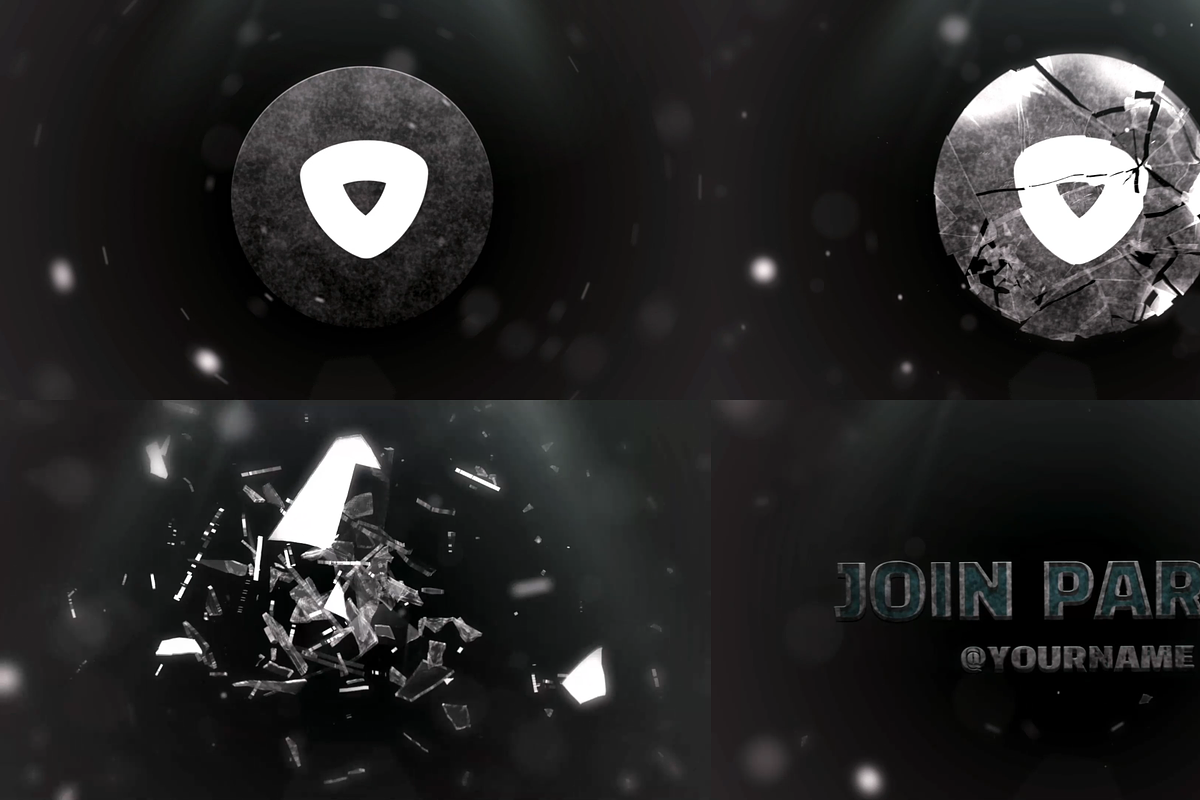 Broken Glass Intro For After Effects