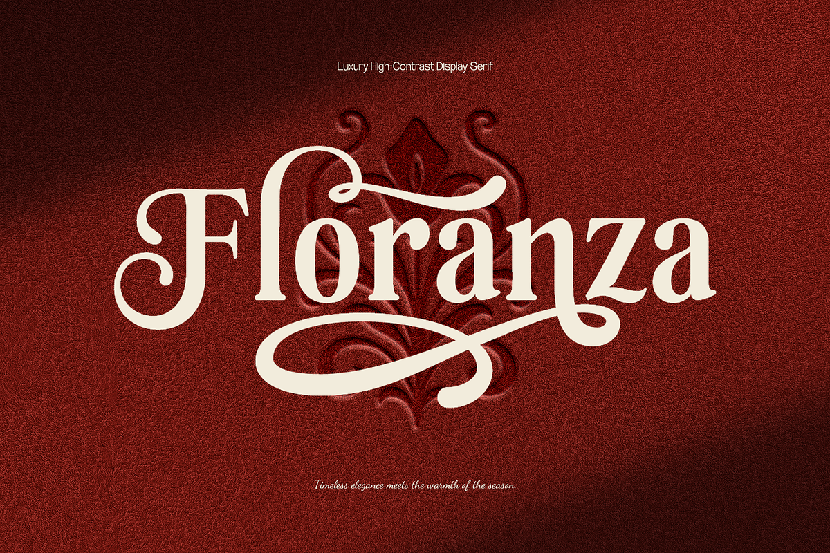 Floranza - Luxury Christmas Display, a Serif Font by Inviline.co (Photo 1 of 10)