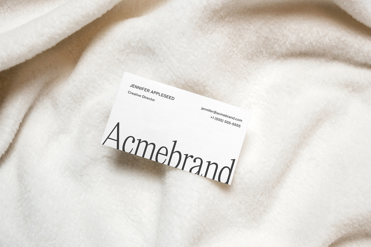 Minimalist Business Card Mockup PSD, a Print Template by Area Mockups (Photo 2 of 3)