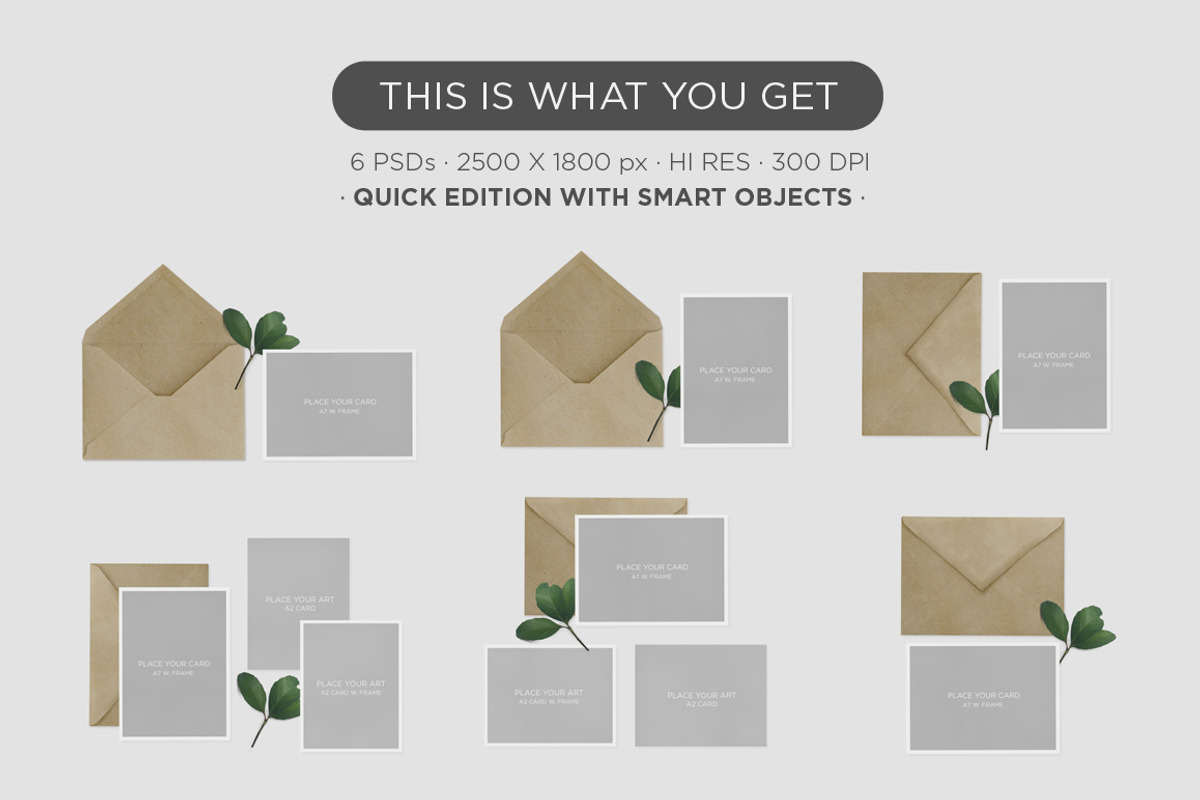 Greeting Cards Mockup BUNDLE, a Print Template by tomodachi studio (Photo 8 of 8)