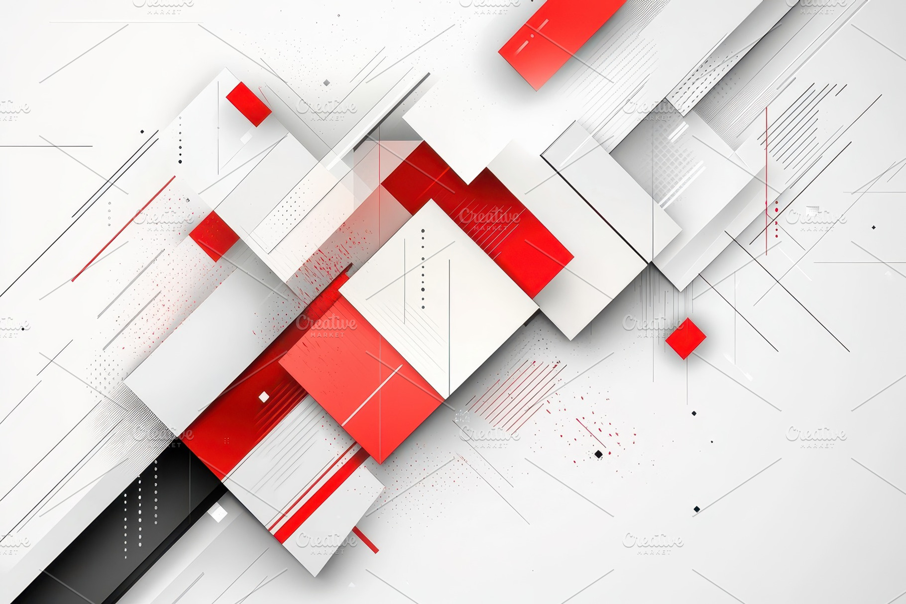 Abstract Red and White Geometric Des, a Background Photo by Pixeness Studio