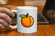 Cartoon Apricot Clipart Collection, a Food Illustration by newminddesign (Thumbnail 7 of 8)