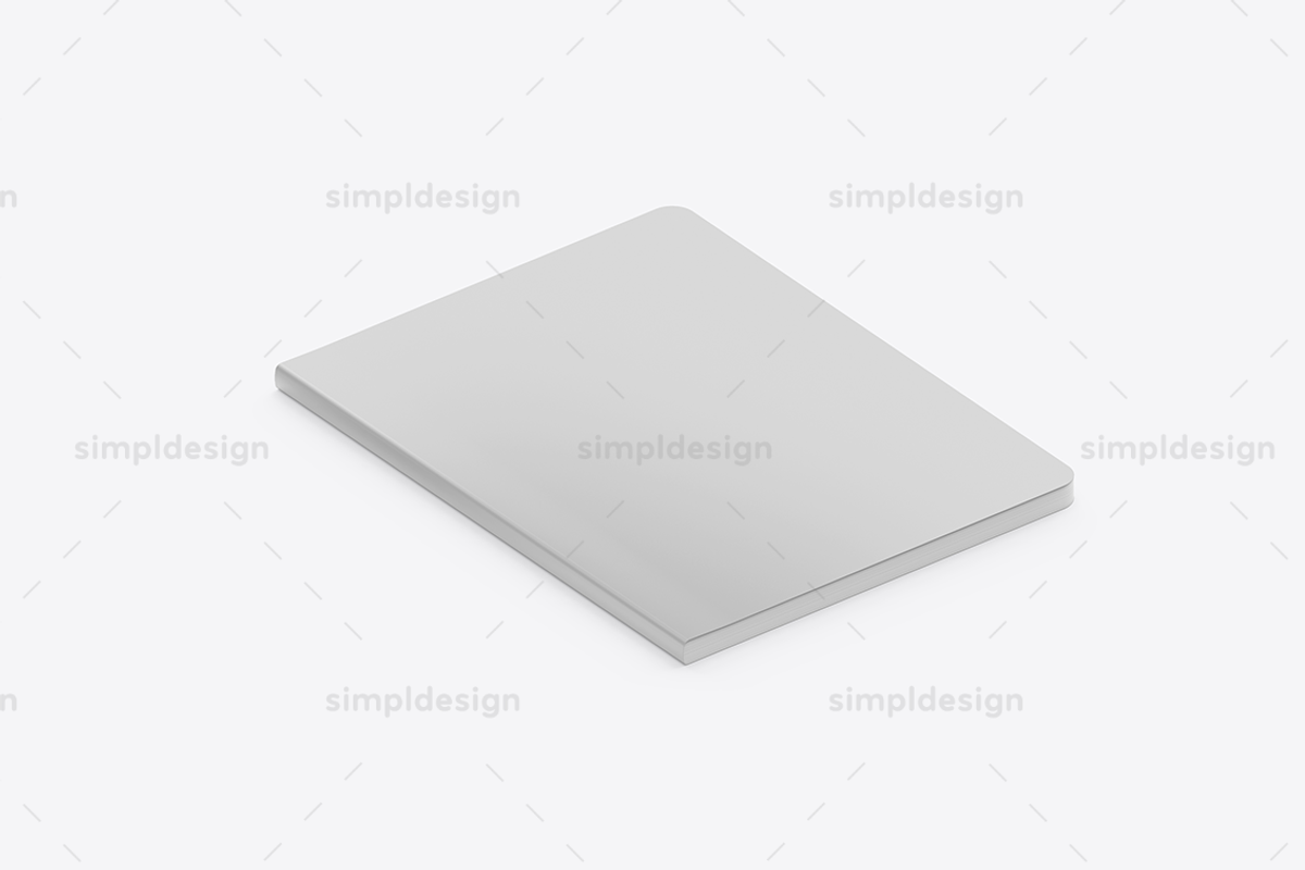 Composition Softcover Book Mockup, a Books & Magazine Mockup by SimplDesign (Photo 4 of 13)