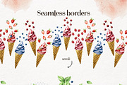 Ice cream watercolor collection, a Food Illustration by Navenzeles (Thumbnail 9 of 12)