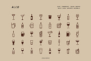 DRINKS Illustrations | Bar Icons, a Food Illustration by Crocus Paperi (Thumbnail 2 of 7)