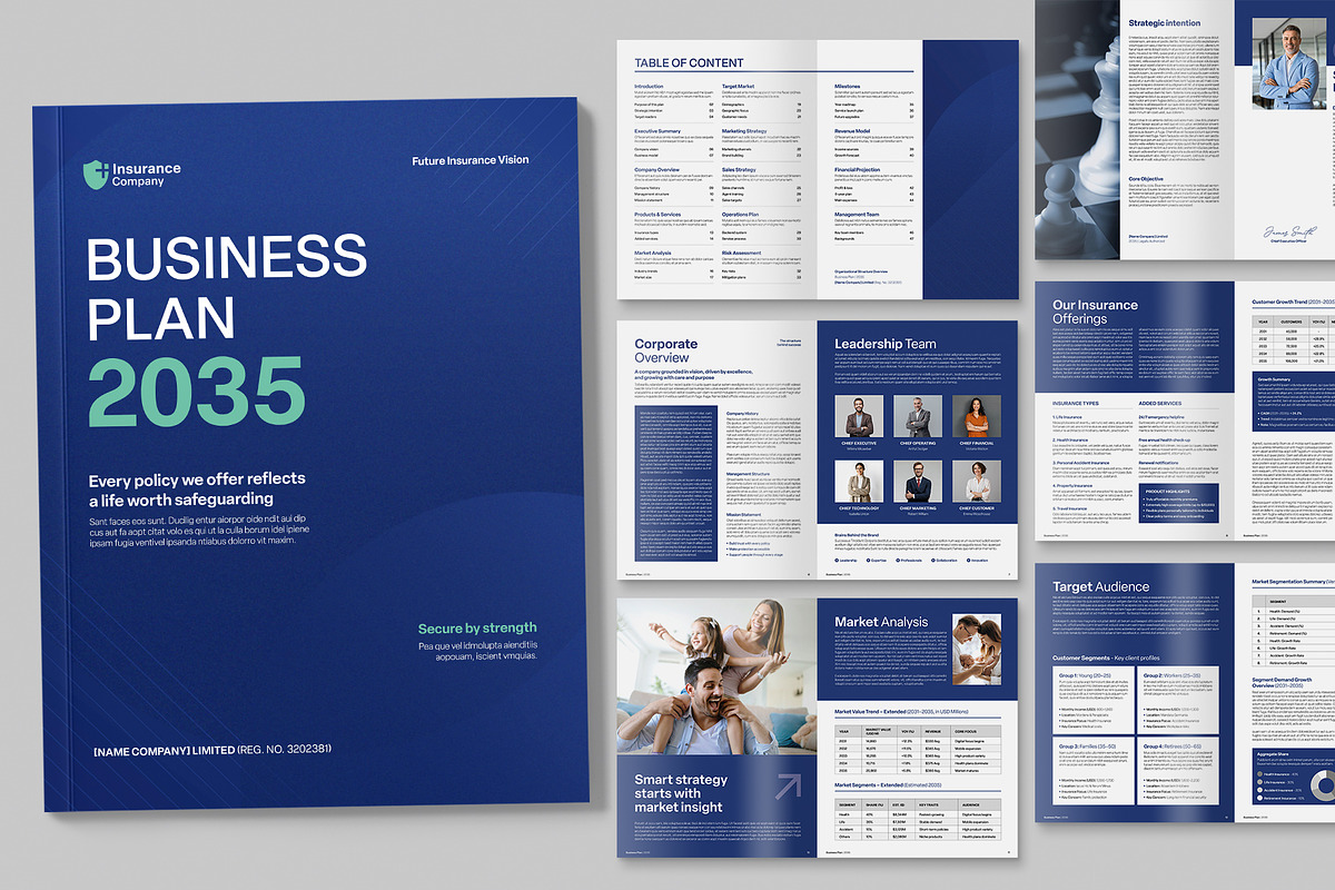 Business Plan Template, a Brochure Template by BrandPacks