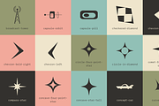 Midcentury Modern SVG Icons, an Outline Icon by Pacific Modern Art (Thumbnail 5 of 9)