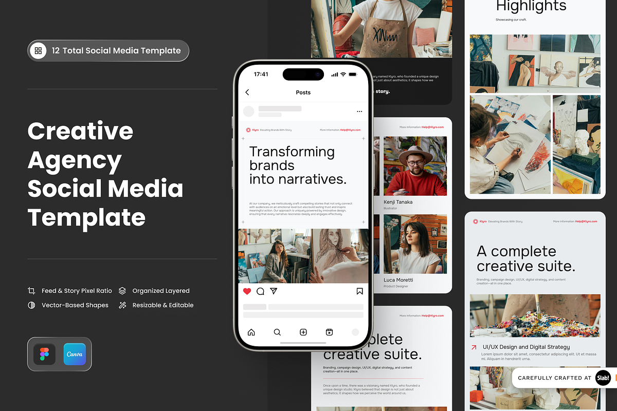 Klyro - Creative Agency Social Media, a Social Media Template by SLAB! Design (Photo 1 of 8)