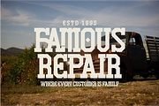 Famous Varsity - Vintage Slab Serif, a Slab Serif Font by Pian45 Studio (Thumbnail 6 of 12)