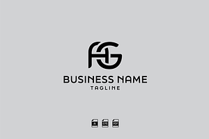 Overlapping AG Monogram Logo
