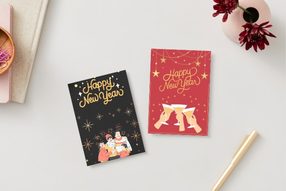 Elegant New Year Card Collection, a Card Template by WynterLife Studio (Photo 5 of 6)