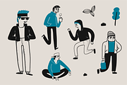Hand drawn daily life activities, a Person Illustration by Huza Studio (Thumbnail 4 of 9)