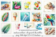Summer Postage Stamp, an Illustration by Designking (Thumbnail 1 of 4)
