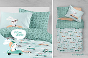 Bunny Race - Vector Pattern & Prints, a Pattern Graphic by Brzozowska (Thumbnail 3 of 8)