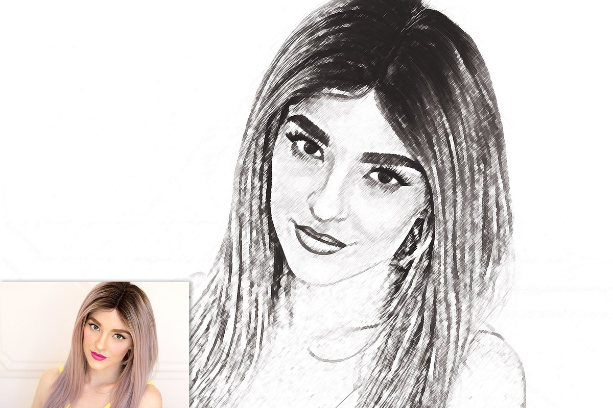 Pencil Sketch Photoshop Actions, an Action Add-On by Creativetacos (Photo 4 of 7)